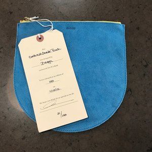 Baggu Contrast Suede Leather U Pouch